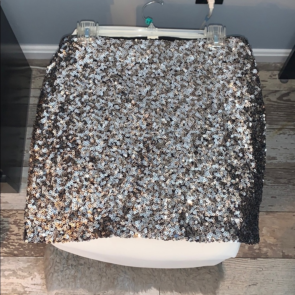 Sequin mini skirt